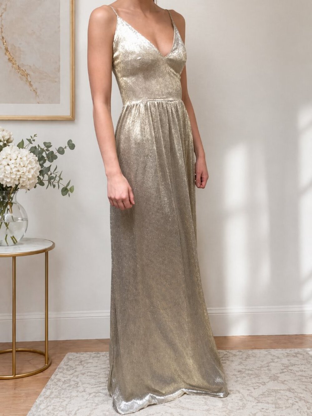 Gold Maxi Dress Soieblu